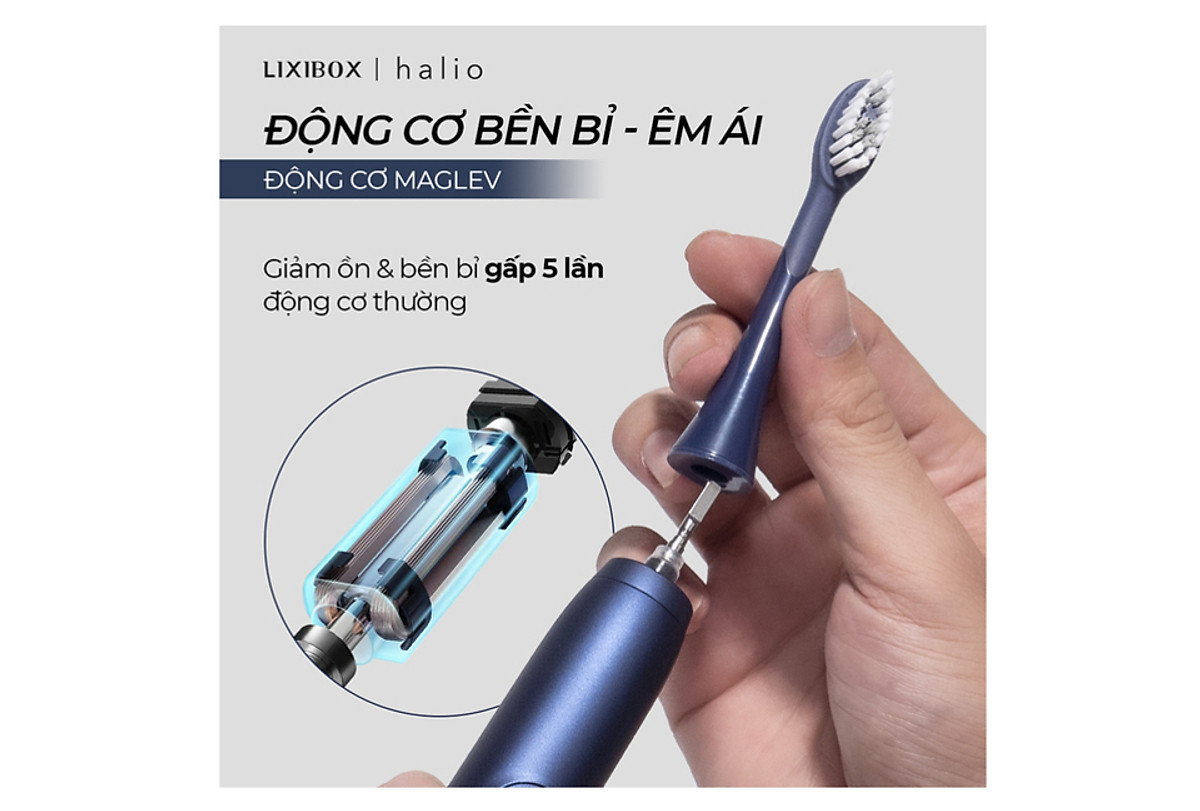 Bàn Chải Điện Halio Sonic Whitening Toothbrush Pro