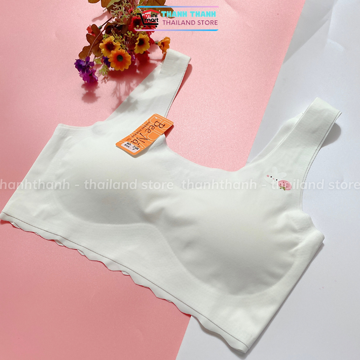 Áo ngực bra su học sinh BeeNa 2106 không gọng mút nhẹ, co giản thoải mái
