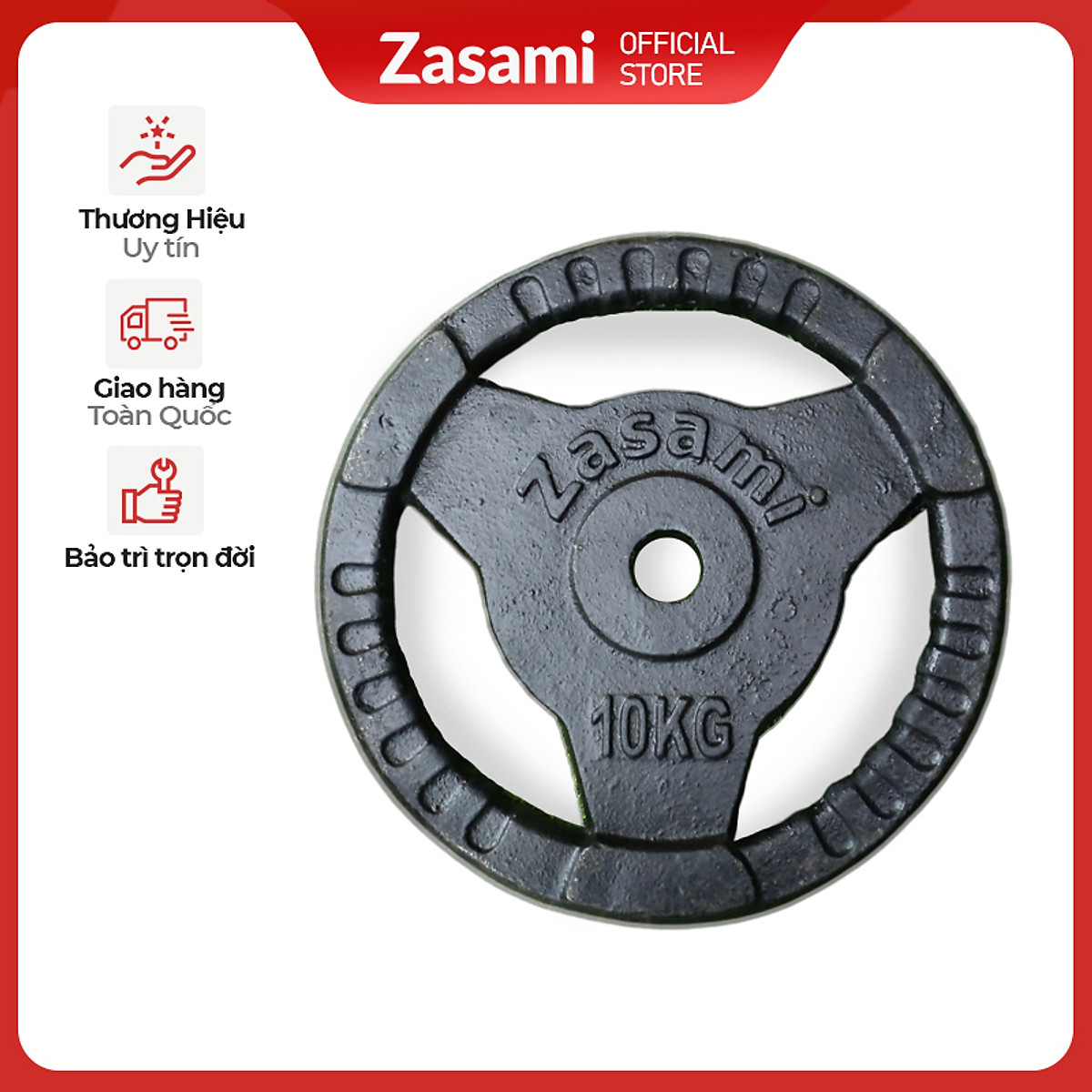 Tạ đĩa, tạ bánh gang Zasam lỗ tạ phi 27 với các mức tạ ( bánh )