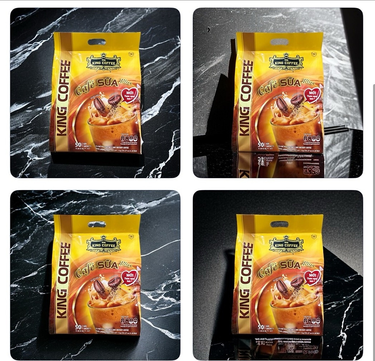 Cà Phê Sữa Hòa Tan 3IN1 KING COFFEE - Túi 50 gói x 24g