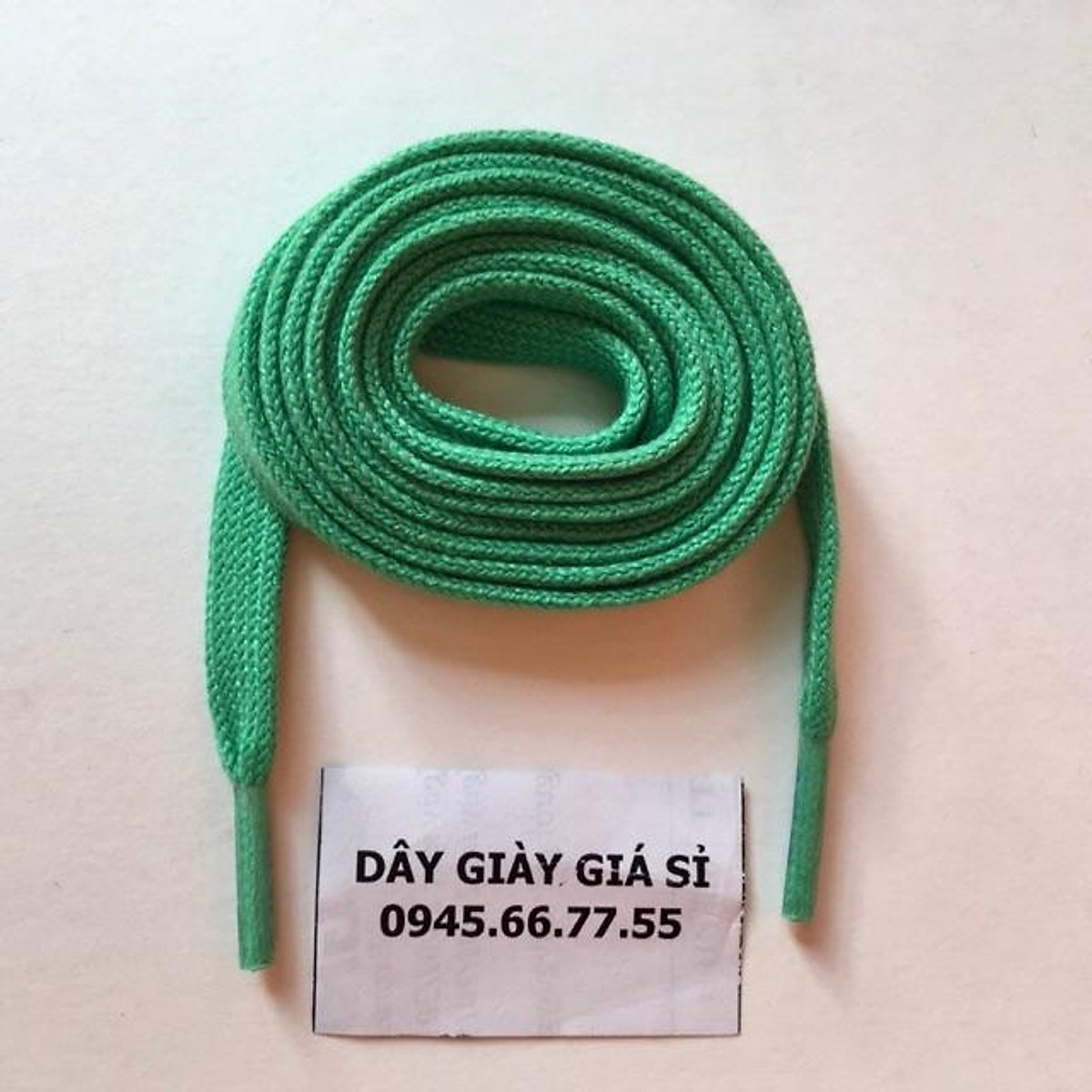Dây giày màu xanh lá - 1m2