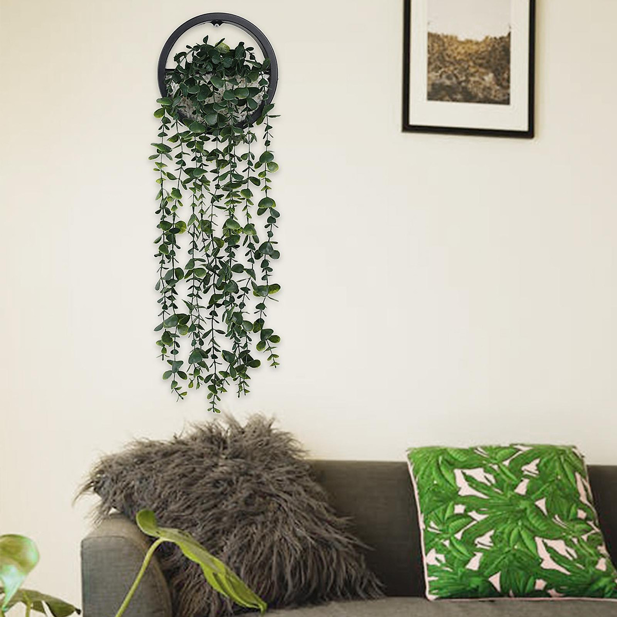 Artificial Hanging Plants Fake Wall Plants for Outside Home Decor ...