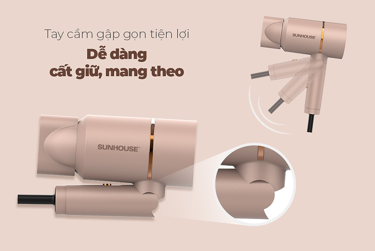 Máy sấy tóc SUNHOUSE SHD2313 (1000W) - Hàng chính hãng