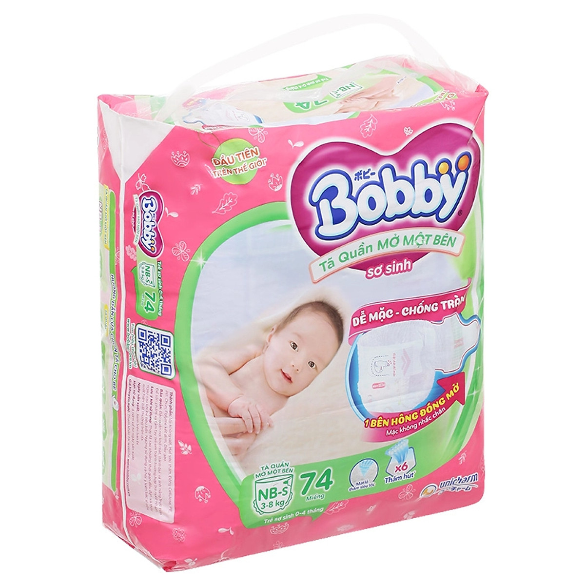Tã/bỉm quần Mở Một Bên Bobby