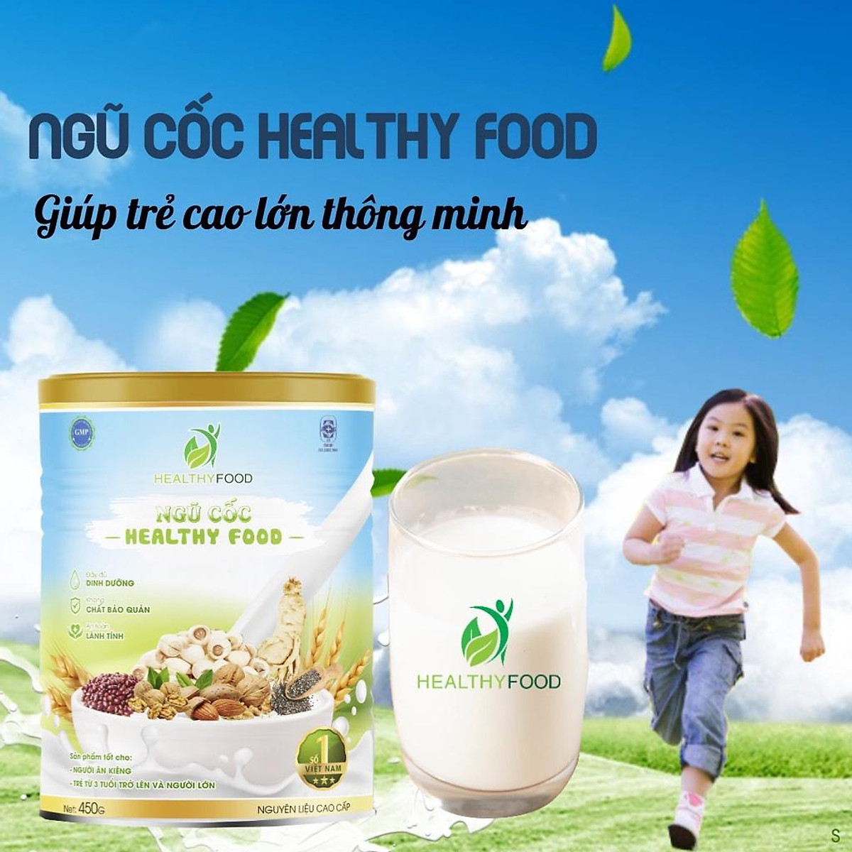 Combo 4 hộp Ngũ cốc cao cấp Healthy food 450g