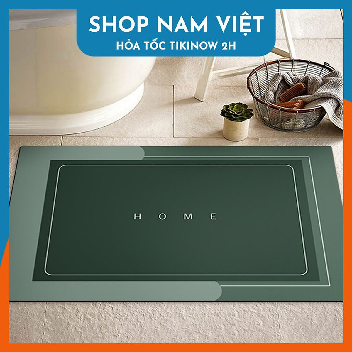Thảm nhà tắm, nhà bếp siêu thấm nước, chống trơn trượt tối giản, hiện đại NAVIVU