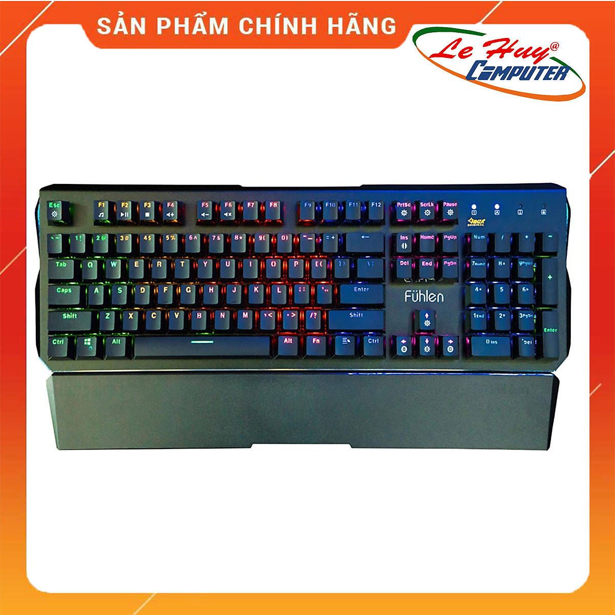 Bàn Phím Gaming Có Dây Fuhlen D Destroyer Mechanical Blue Switch (Black) - Hàng chính hãng