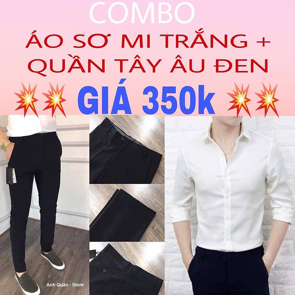 VÉN MÀN 7 CÁCH PHỐI ĐỒ NAM VỚI ÁO SƠ MI TRẮNG CHUẨN MEN