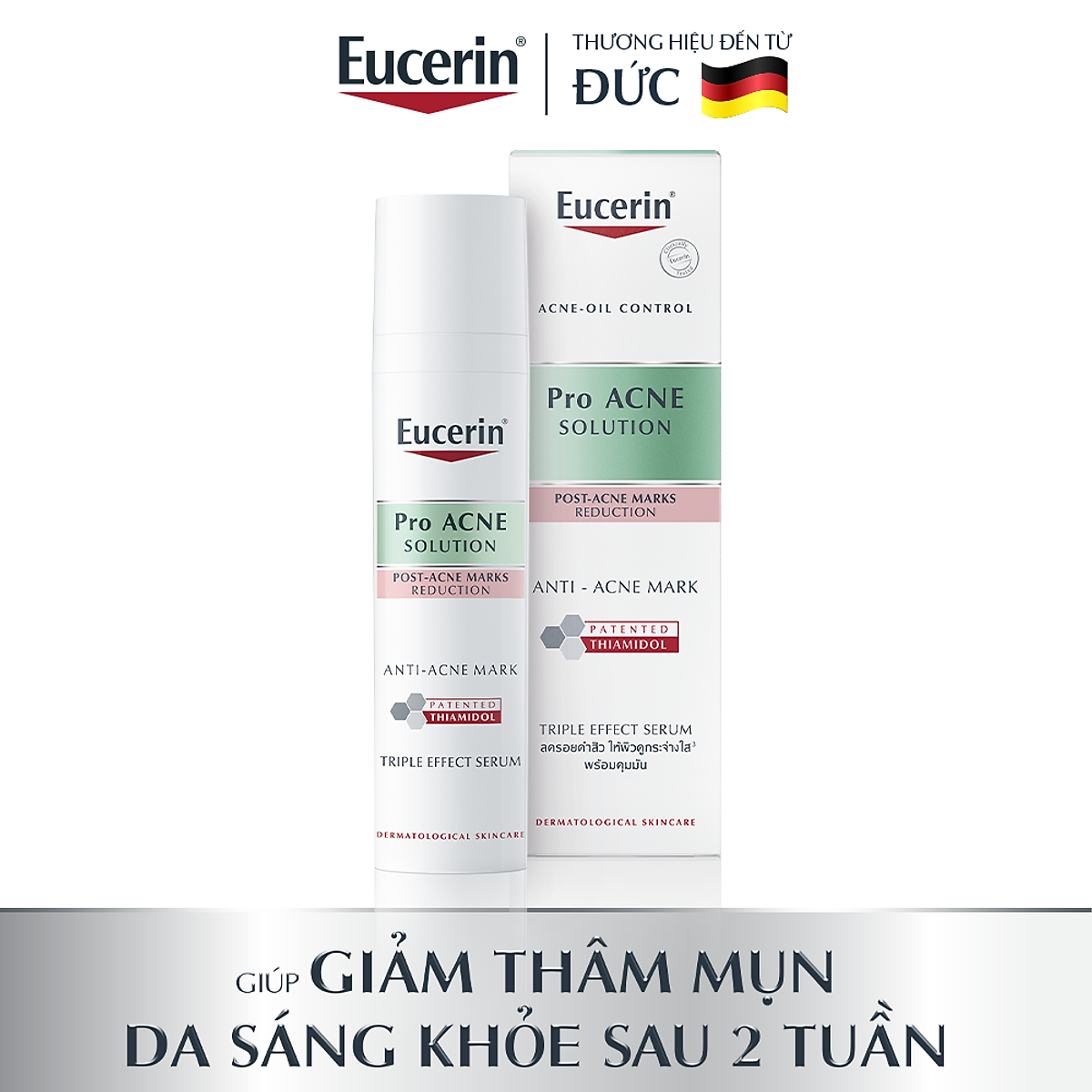 Tinh chất giảm thâm & dưỡng sáng cho da mụn Eucerin Pro Acne Triple Effect Serum 40ml