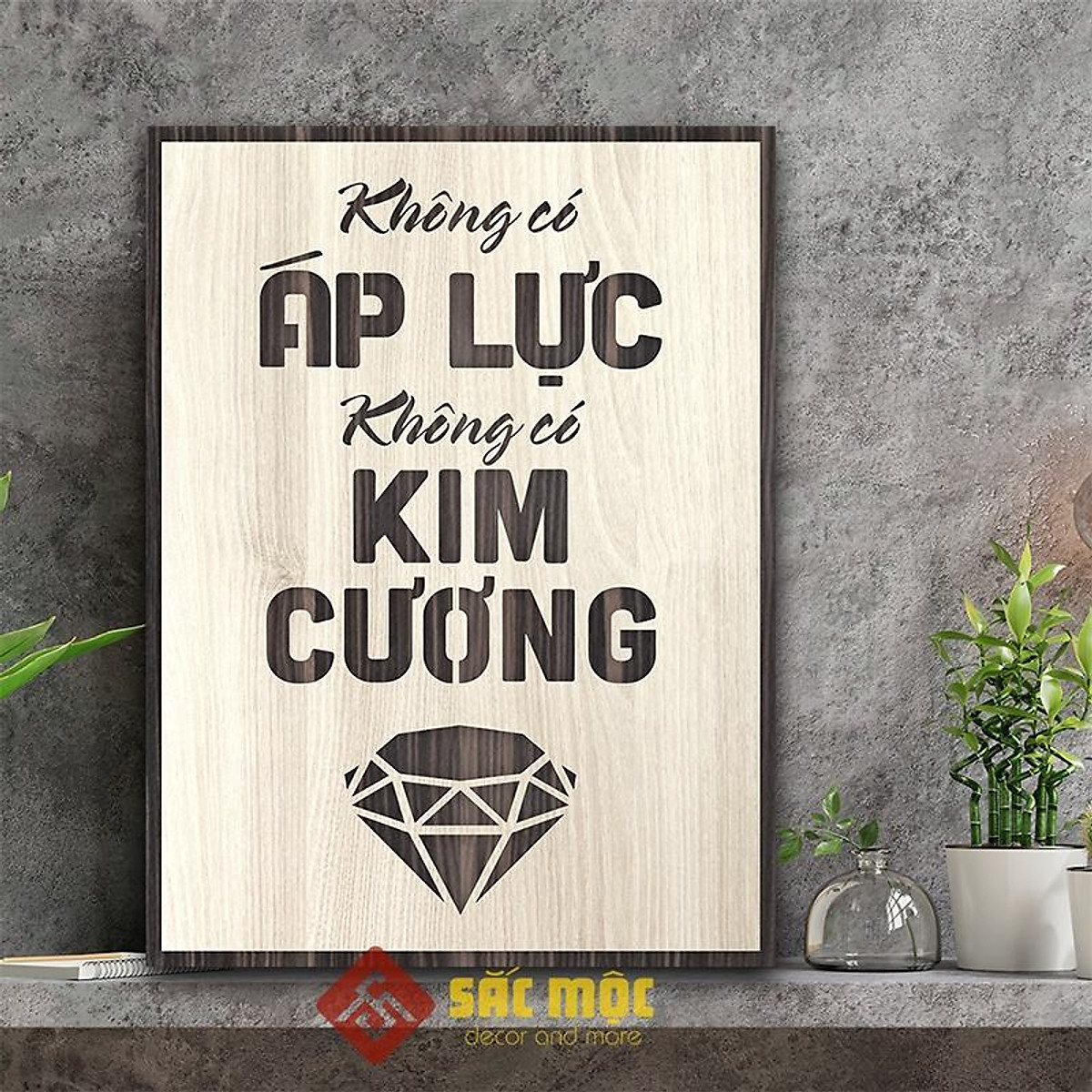 Combo 4 Mẫu Tranh Động Lực Gỗ Treo Tường Slogan Tạo Động Lực Trang ...