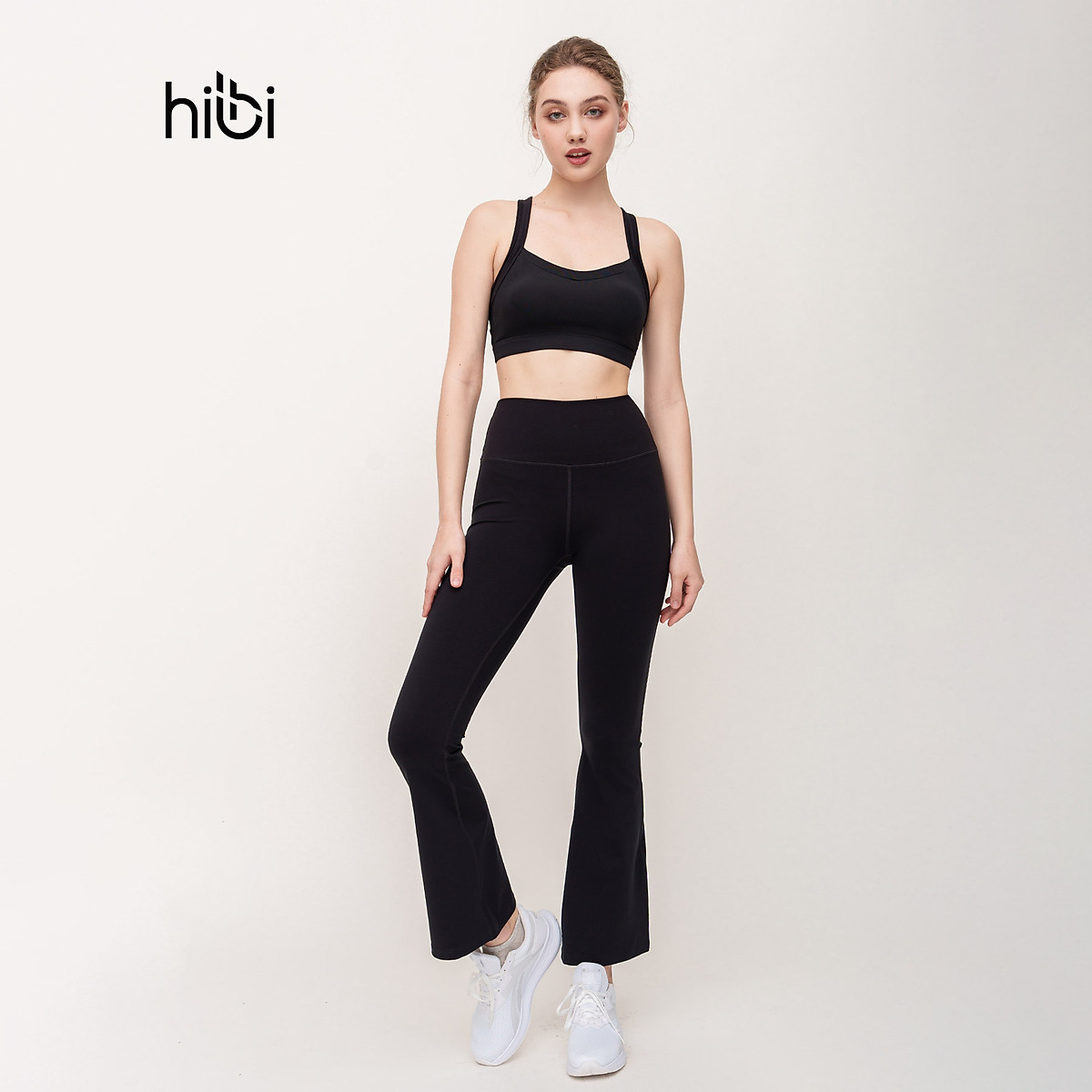 Quần Ống Loe Tập Yoga Gym Hibi Sports QD317 Lưng Cao Tôn Dáng, Chất Vải Cao Cấp