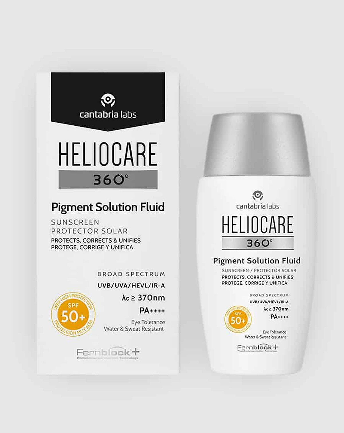 Kem Chống Nắng Heliocare 360º Pigment Solution Fluid SPF50+ Ultraligero Cantabria  Labs Tây Ban Nha 50ml