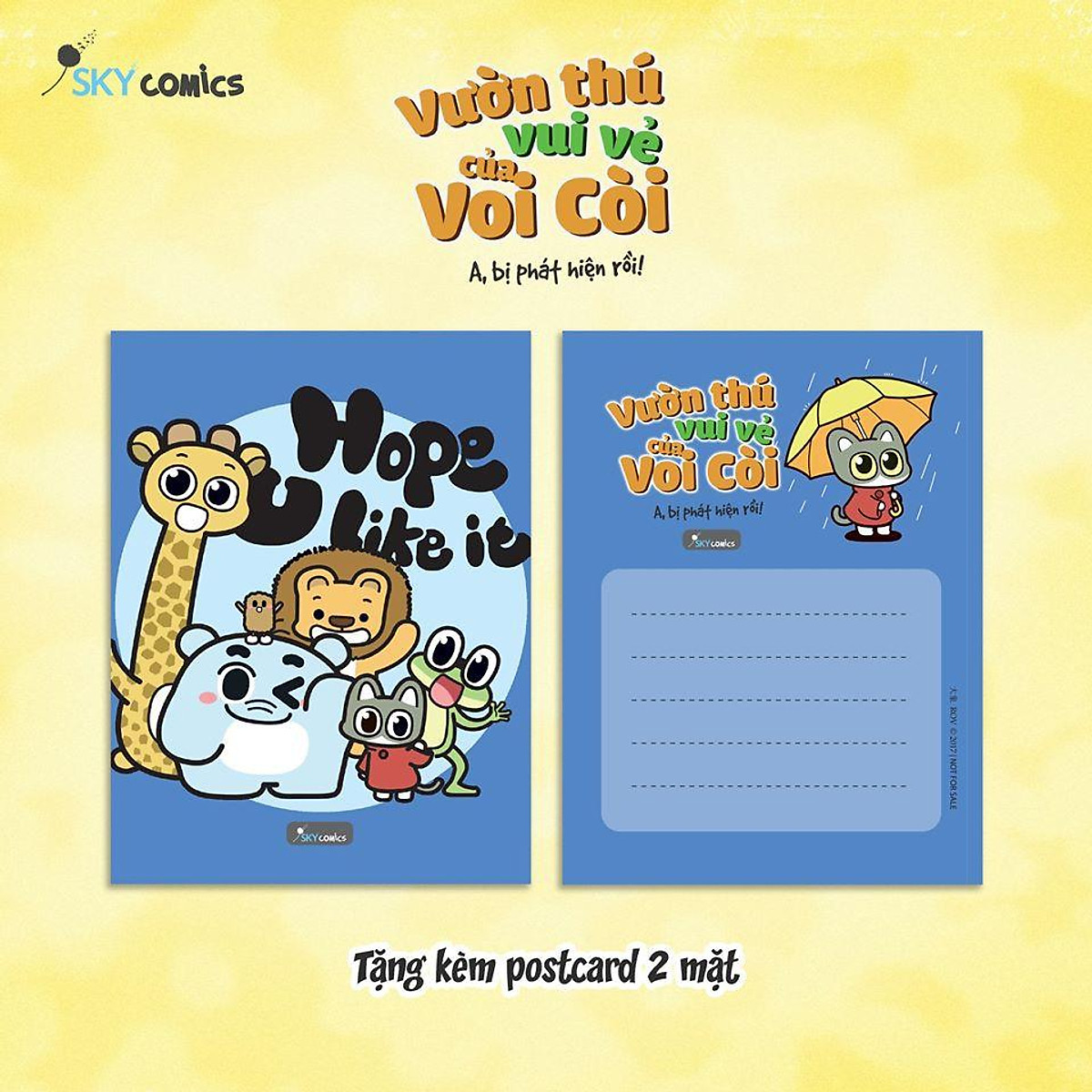 Sách - Vườn thú vui vẻ của Voi Còi – A, bị phát hiện rồi! (tặng kèm bookmark)