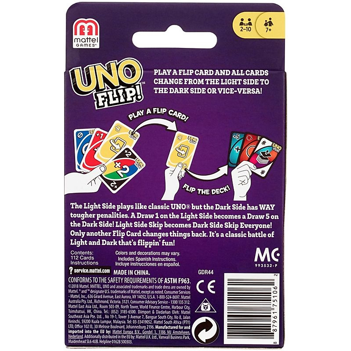 Đồ Chơi MATTEL GAMES Trò Chơi Trí Tuệ Uno Flip GDR44