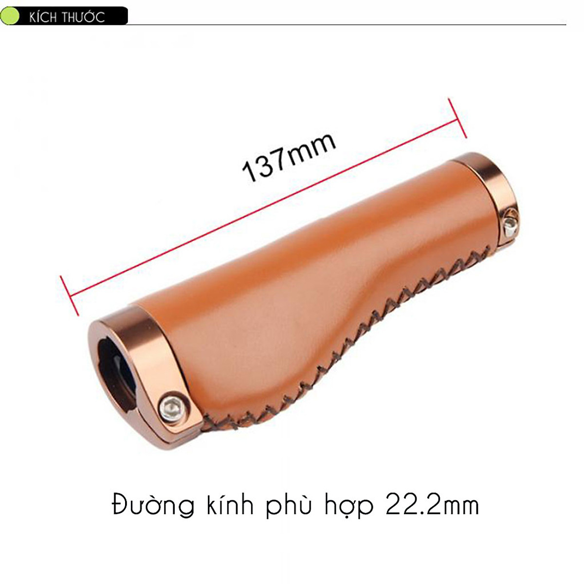 Tay Cầm Xe Đạp Da PU Cổ Điển Thay Thế Mềm Thoải Mái Chống Trơn Trượt Cho Xe Đạp Địa Hình Thể Thao MTB Đường Kính 22mm MaiLee
