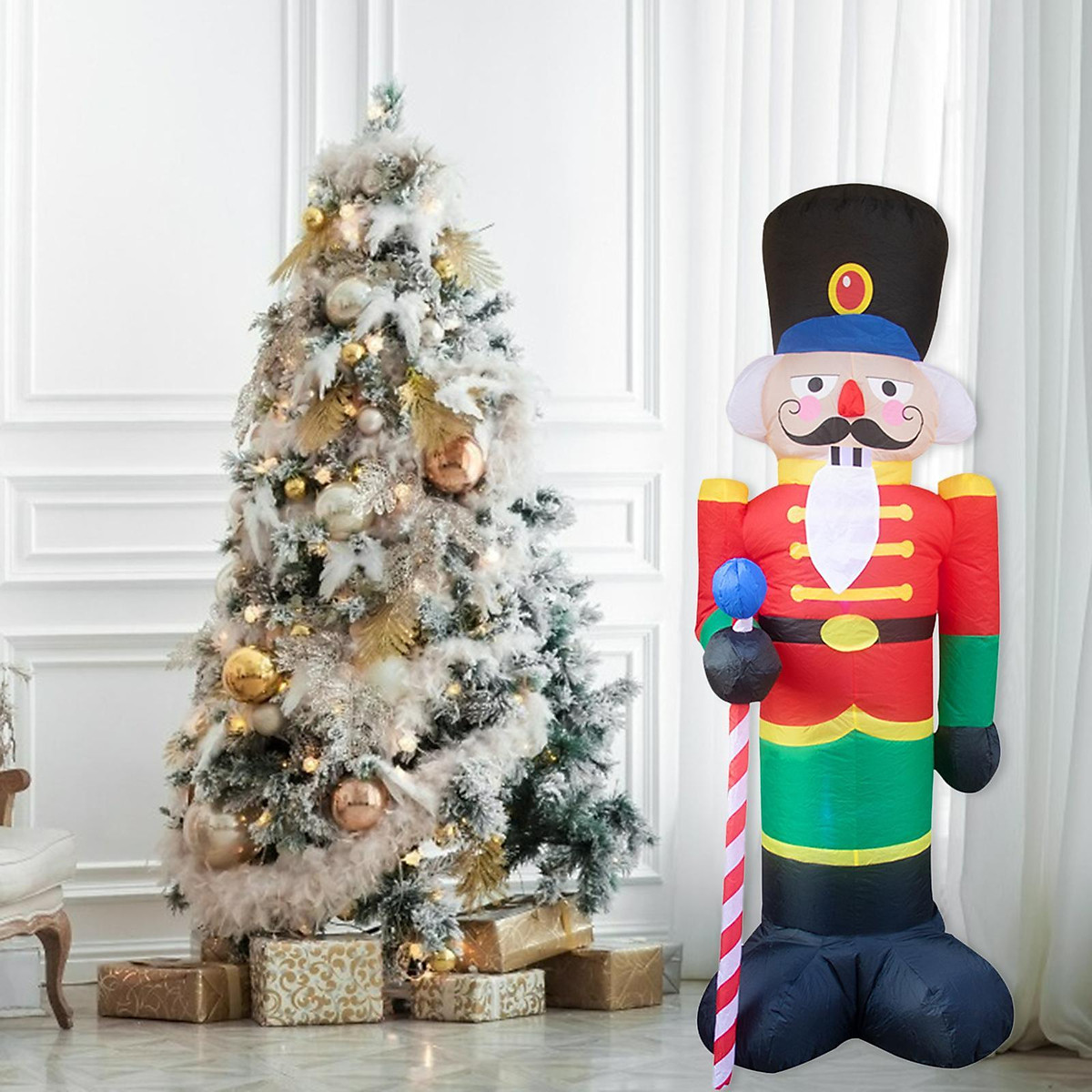 Mua Christmas Inflatable Nutcracker Soldier Holiday Decoration for ...