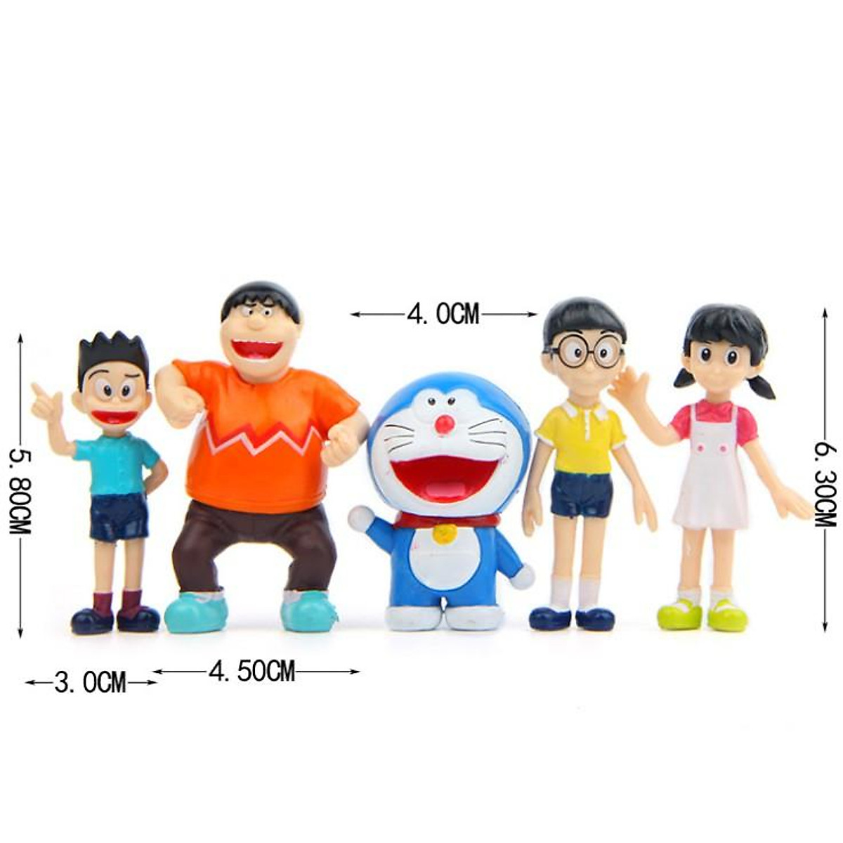 Mô hình Đồ chơi Lắp ráp DOREMONDoremiNOBITAXukaChaienXekoChaiko Bộ  đồ chơi lắp ráp Doremon và những người bạn  Shopee Việt Nam