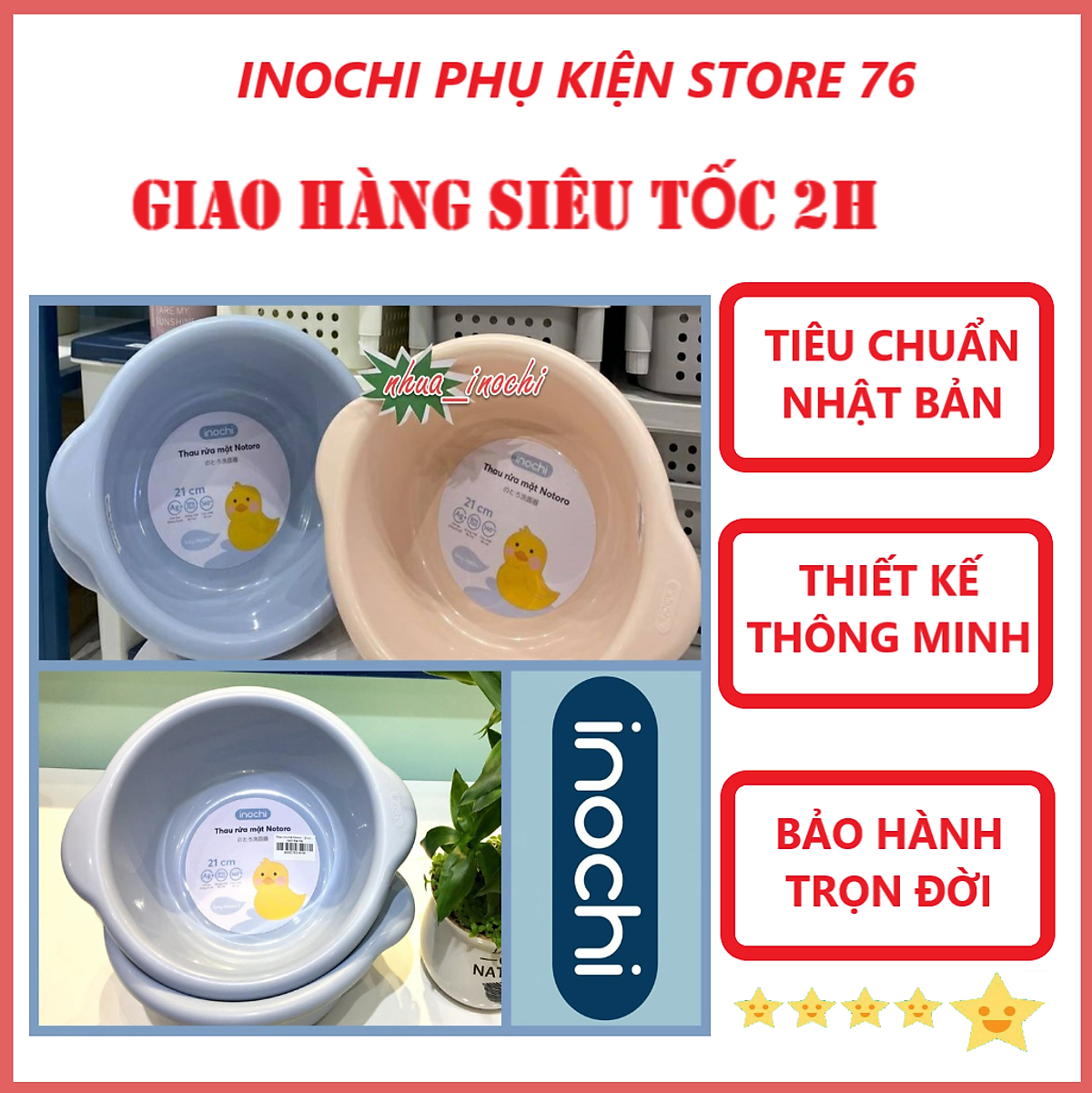 Thau , Chậu Rửa Đa Năng / Thau Rửa Mặt , Rau Củ Quả Notoro Nhiều Size ...