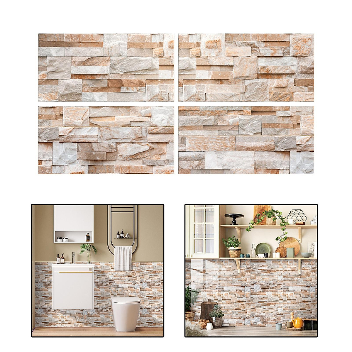Stone Decoration Wallpaper | Wall Stickers Decoration | 3d Brick Wall  Stickers - Wall - Aliexpress
