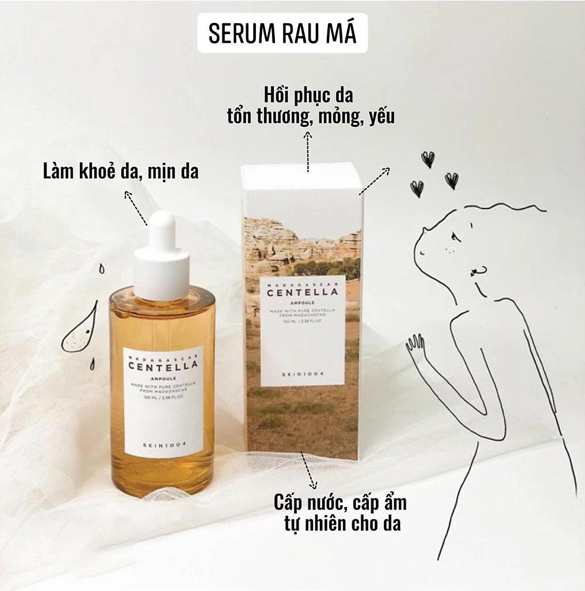 Tinh Chất cho da nhạy cảm Skin1004 Madagascar Centella Asiatica Ampoule 100ml