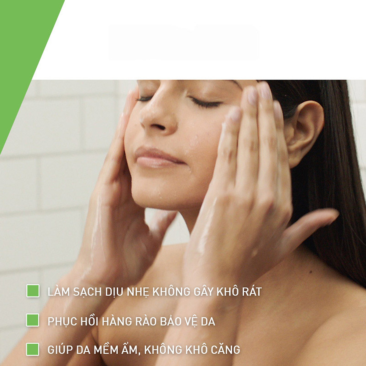 Sữa rửa mặt giúp làm sạch sâu dành cho da thường và da khô CeraVe Hydrating Cleanser