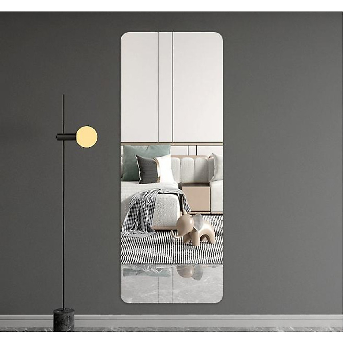 Gương Toàn Thân Dán Tường Acrylic Siêu Nét, Gương Chống Vỡ Siêu Nét Dán Tủ Quần Áo, Nhà Tắm Hàng Loại 1 Kích Thước 30x100 CM