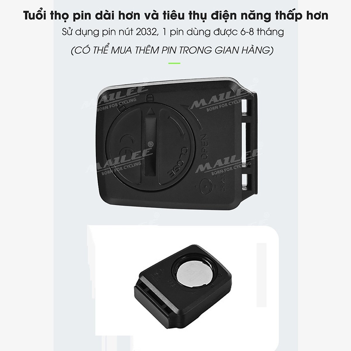 Đồng hồ đo tốc độ xe đạp không dây C168-WL wireless sử dụng pin CR2032 sử dụng 6-8 tháng thay thế dễ dàng - Mai Lee