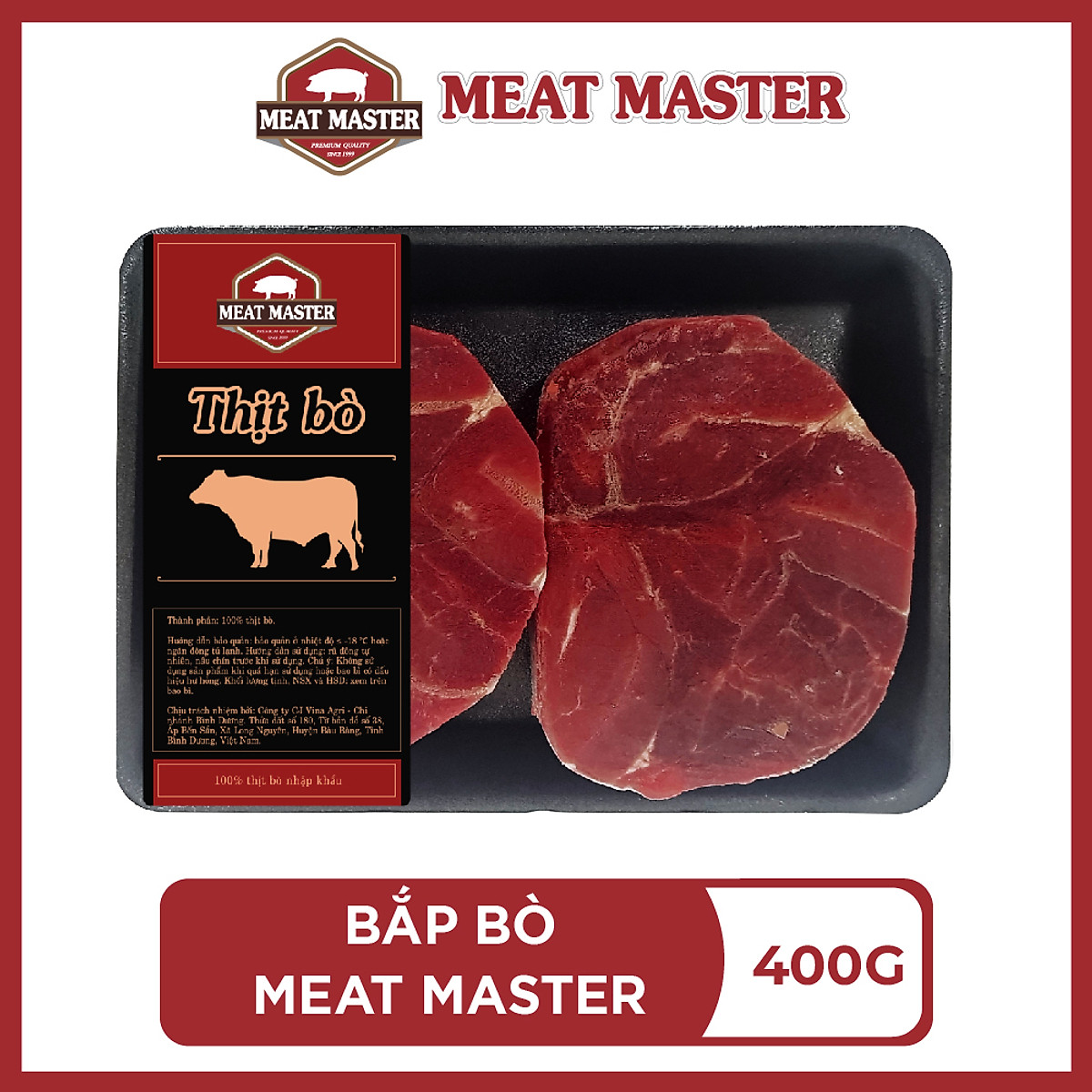 Tặng kim chi đơn 199k] Bắp bò Meat Master ( 400 G ) - Giao nhanh