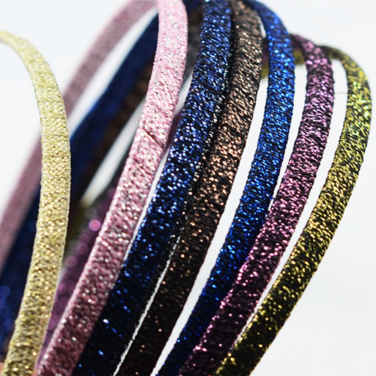 Pack of 10 Glitter Hair Bands Hair Hoops Headbands DIY Hair Accessories Pack of 10 Glitter Hair Bands Hair Hoops Headbands DIY Hair Accessories