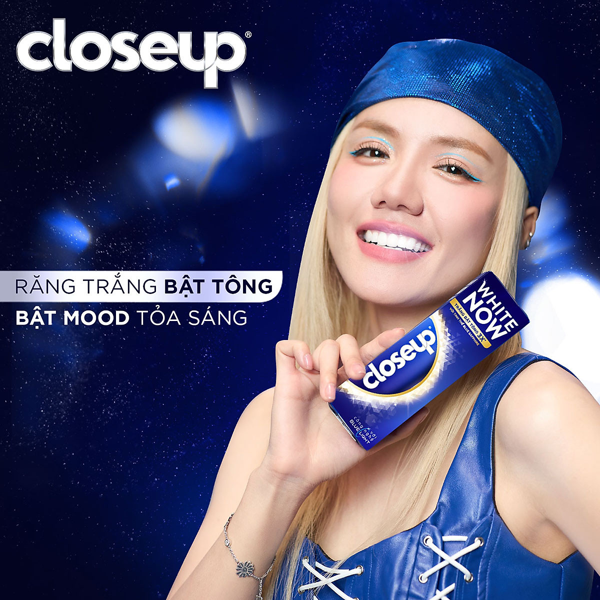 Combo 3 kem đánh răng Closeup Tinh Thể Blue Sapphire 100g