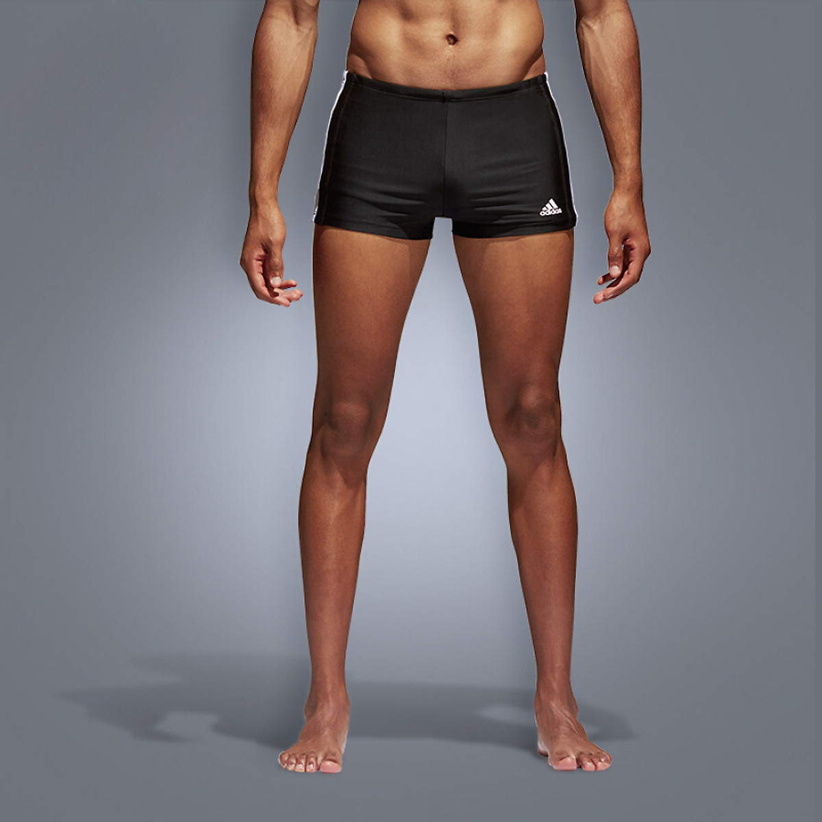 Adidas adidas swimming trunks male high elastic comfortable boxer swimsuit  quick-drying non-body men's swimming trunks anti-chlorine BQ0631 | Tiki