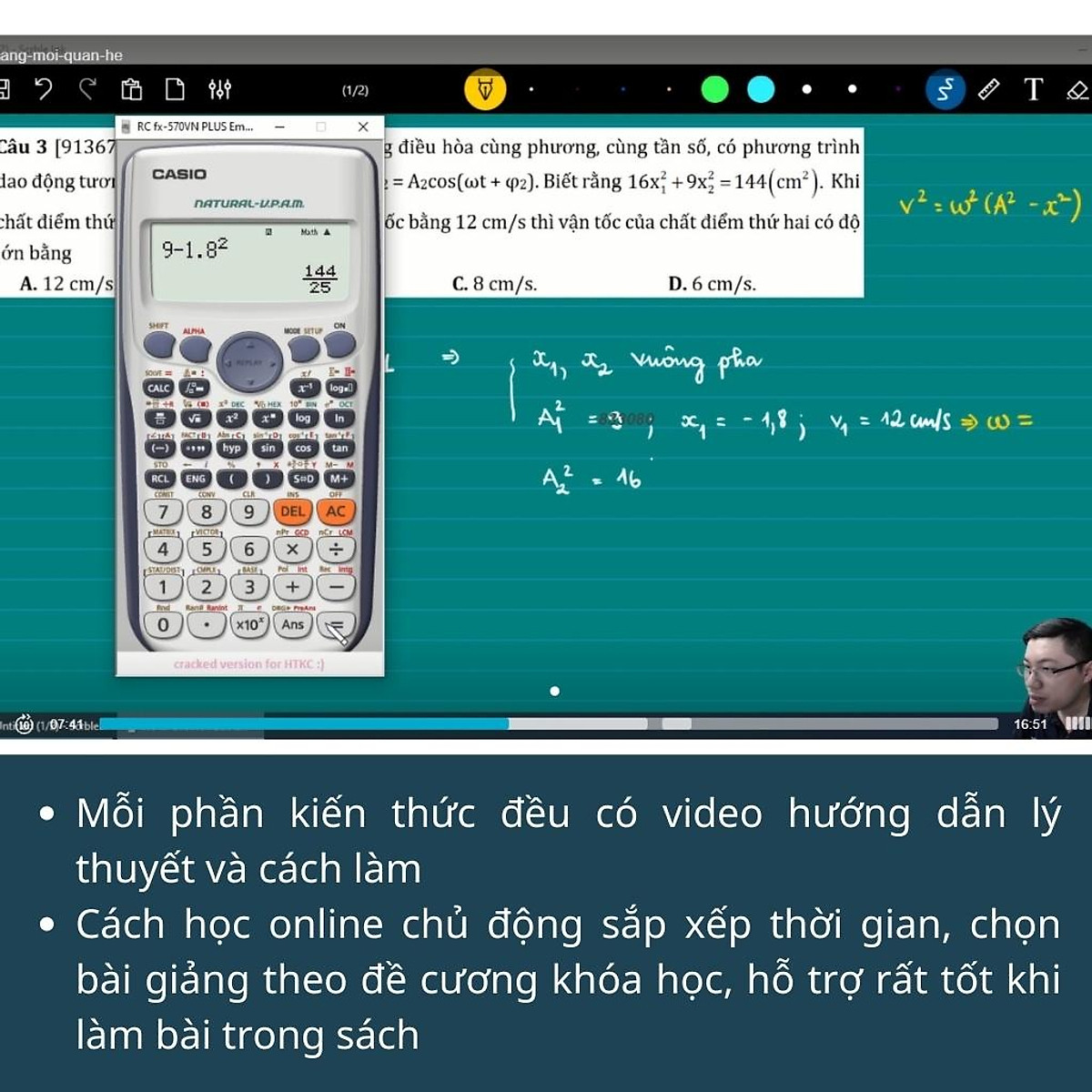 Sách 50 bộ đề minh hoạ môn Vật lý luyện đề ôn thi thpt quốc gia bản mới nhất moonbook