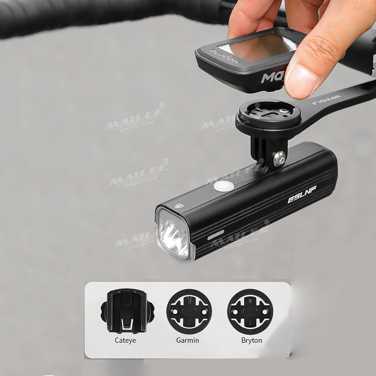 Giá đỡ đồng hồ đo/ đèn pin cho xe đạp đa năng YQ-2006 mở rộng gắn tay lái, tiết kiệm không gian, chất liệu nhôm phù hợp với xe đạp touring - Mai Lee