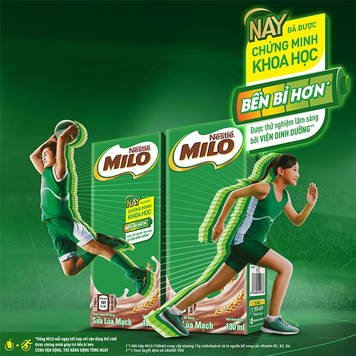 Thùng 48 Hộp Sữa Nestlé MILO Nước (180ml / Hộp) - không màng nhựa