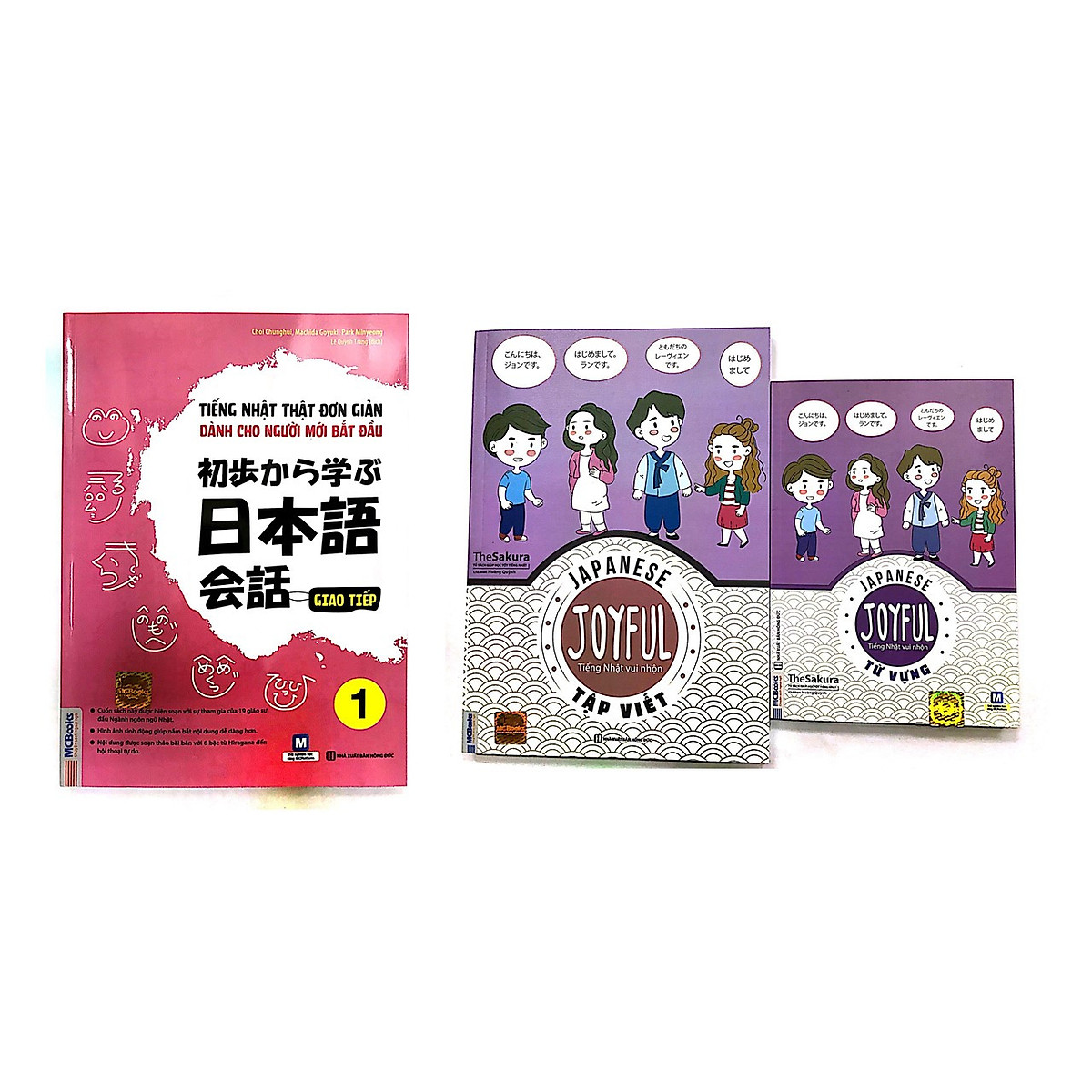 Combo Tiếng Nhật Thật Là Đơn Giản Cho Người Mới Bắt Đâu + Joyful Japanese Tiếng Nhật Vui Nhộn Tập Viết + Joyful Japanese - Tiếng Nhật Vui Nhộn - Từ Vựng ( tặng kèm bút chì dễ thương )