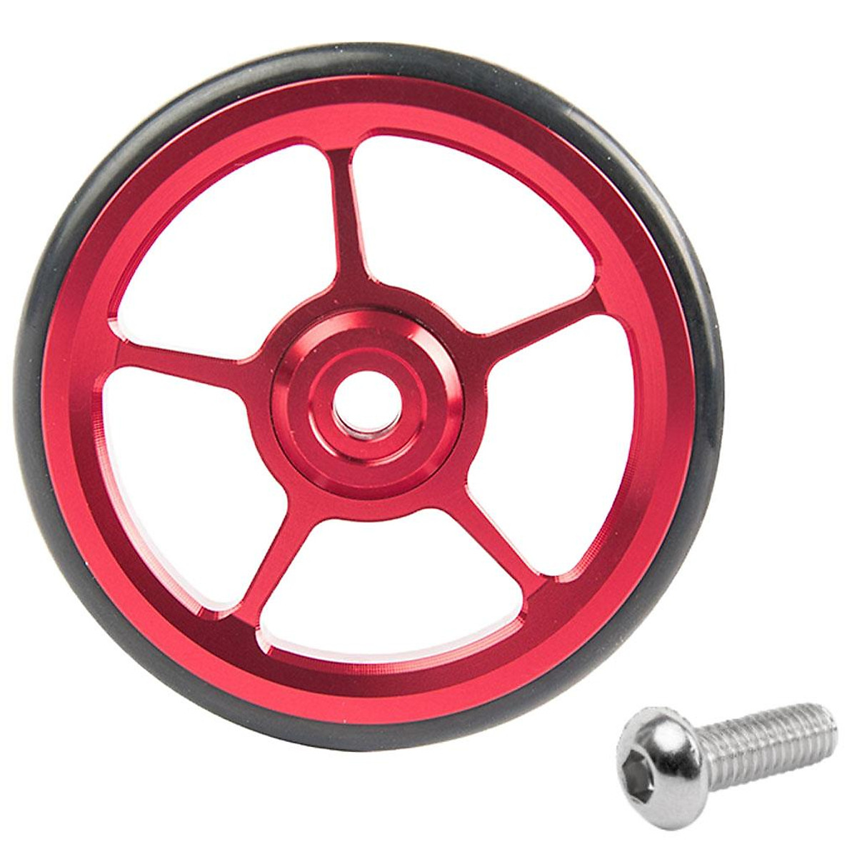 2x Lightweight Folding Bike Easy Wheels Modified Easywheel For Brompton