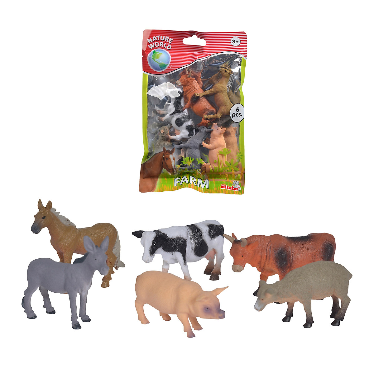 Mua Bộ Đồ Chơi Thú Dành Cho Bé NATURE WORLD Animal Set 104342401 - Đồ Chơi Simba Chính Hãng (Mẫu FARM) Mua Bộ Đồ Chơi Thú Dành Cho Bé NATURE WORLD Animal Set 104342401 - Đồ Chơi Simba Chính Hãng (Mẫu FARM)