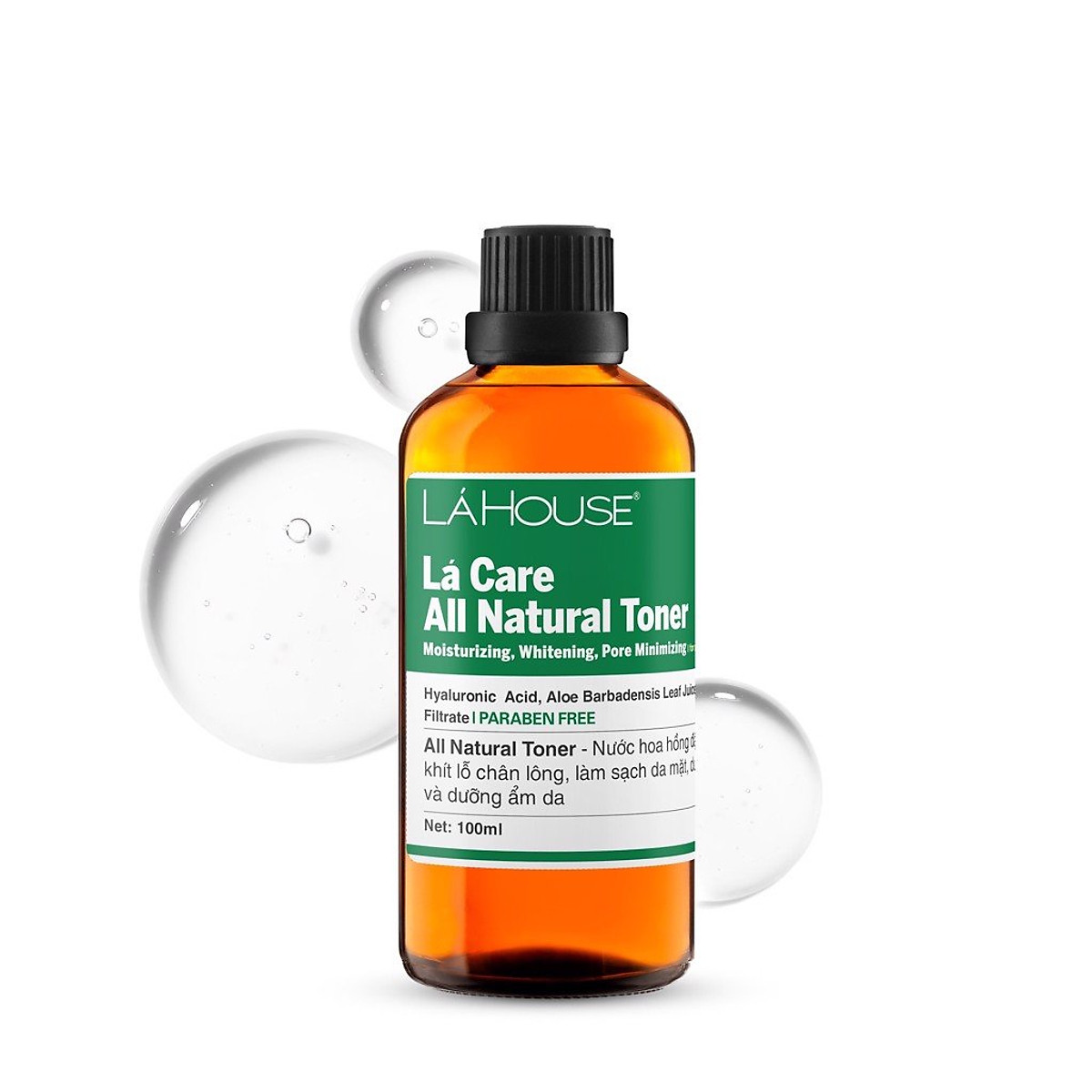 Nước hoa hồng giúp làm sáng da Lá House Lá Care All Natural Toner 200ml/100ml