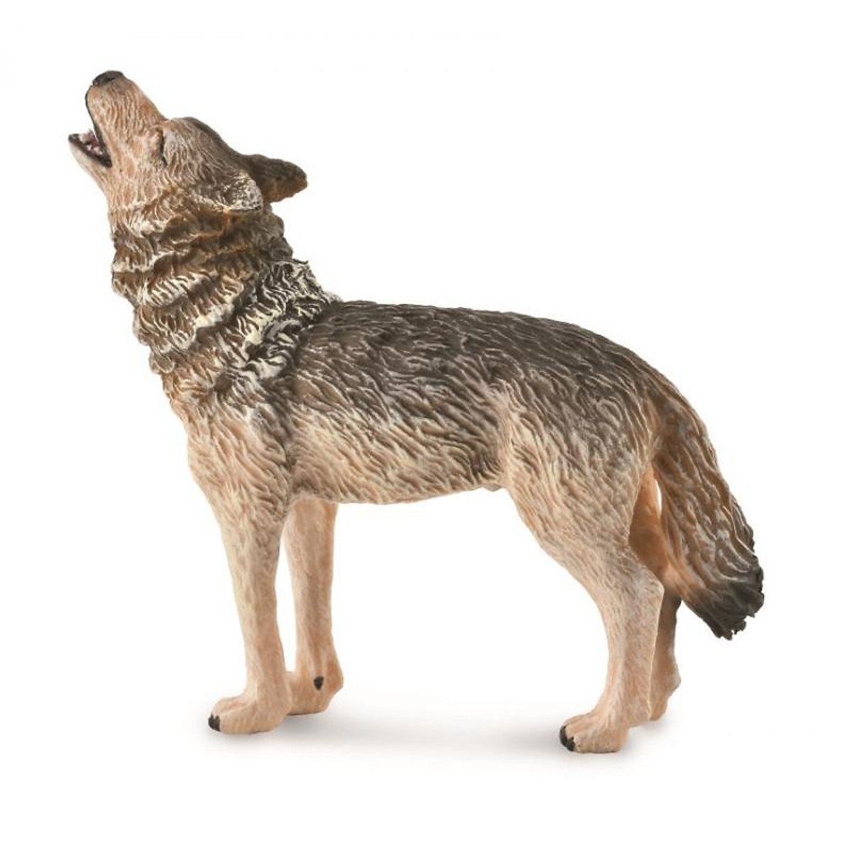 Đồ trang trí chó sói bằng gỗ có đèn LED trang trí phong cách Retro