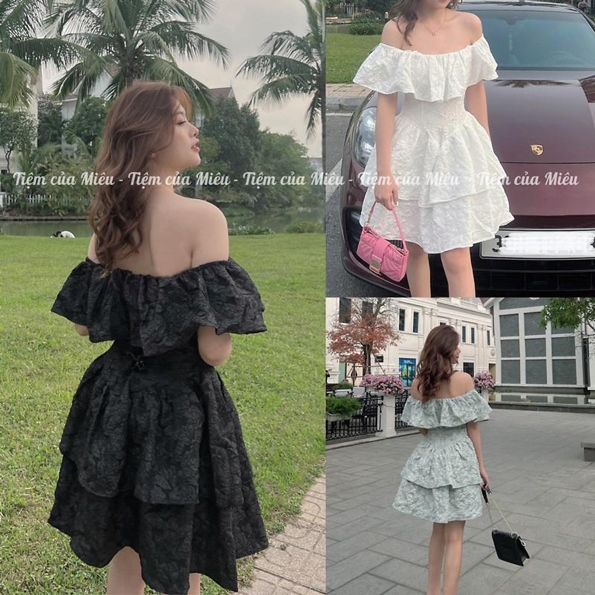 Mua VÁY TRỄ VAI SUÔNG  Tiki