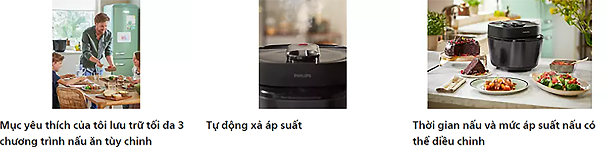 Nồi Áp Suất Điện Tử Đa Năng Philips HD2151/66 (5 Lít) - Hàng Chính Hãng