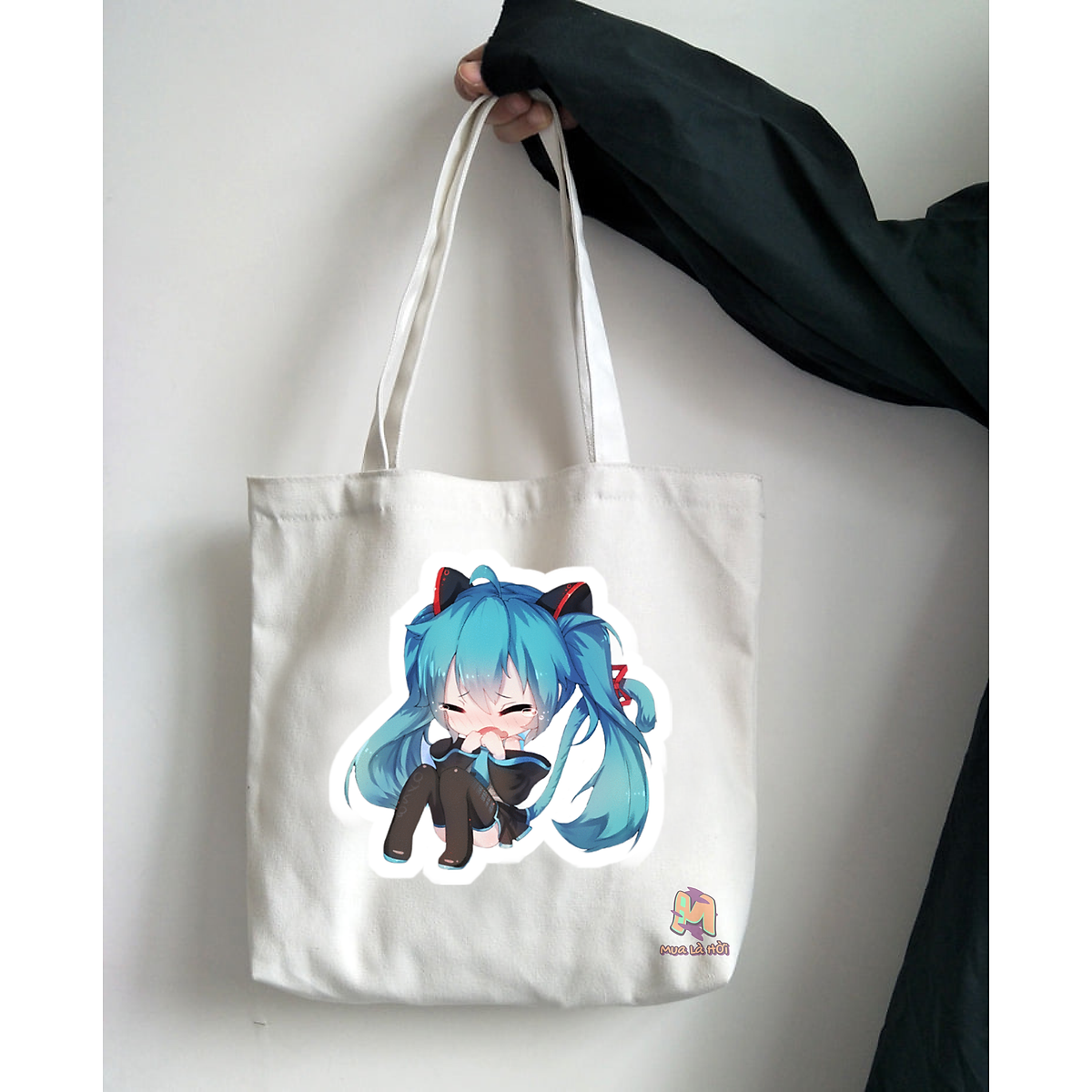 Túi Tote in hình chủ đề Hatsune Miku - Túi tote có khóa