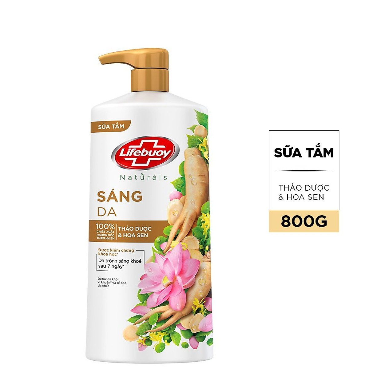 Sữa Tắm Lifebuoy Bảo Vệ Khỏi Vi Khuẩn Thảo Dược & Hoa Sen 800g