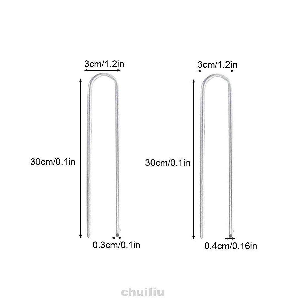 Set 20 Móc Chữ U Gắn Đế Giày Chống Gió Tiện Lợi