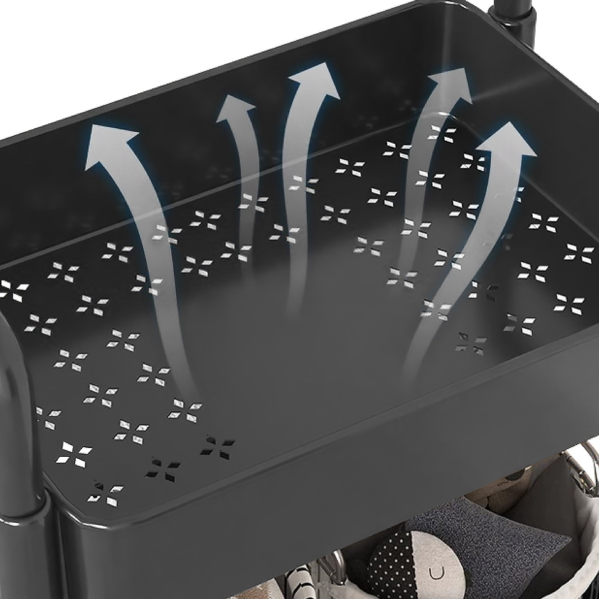 BG Kệ đa năng 3/4/5 - bánh xe, giỏ đựng đồ, Dễ dàng di chuyển giá sách đa năng,Kệ đa năng có bánh xe, di chuyển tiện lợi (hàng nhập khẩu)