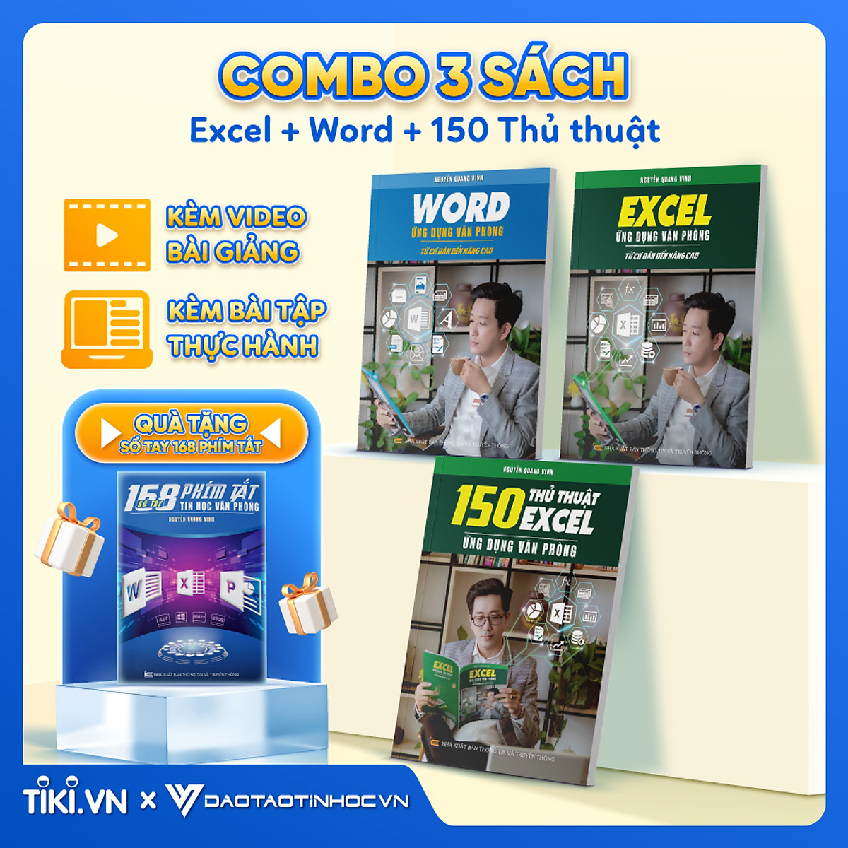 Combo 3 Sách Word Và Excel Và 150 Thủ Thuật Ứng Dụng Văn Phòng Từ Cơ Bản Đến Nâng Cao