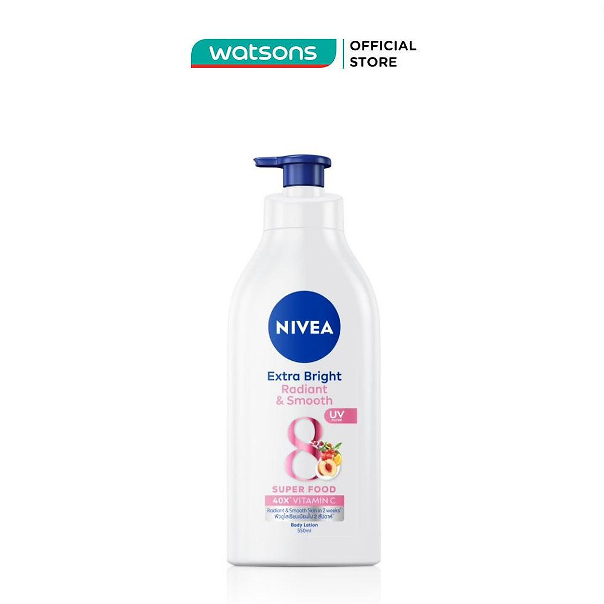 Sữa Dưỡng Thể Nivea Trắng Mịn Extra White Radiant & Smooth 550ml