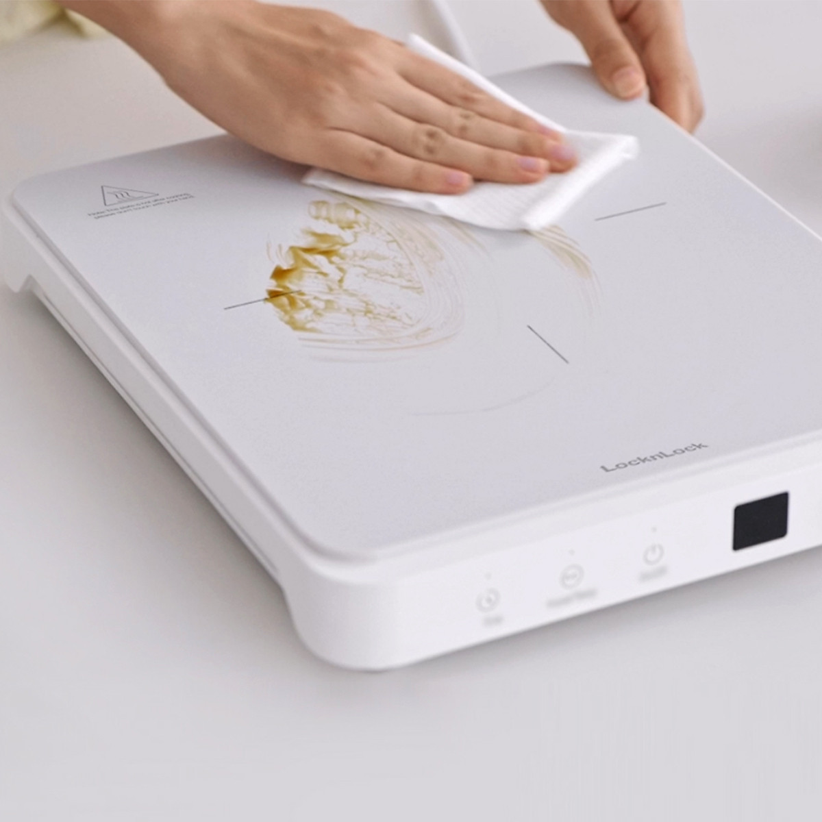 Bếp điện từ Locknlock Slim induction cooker EJI146WHT (1850W) - Hàng chính hãng