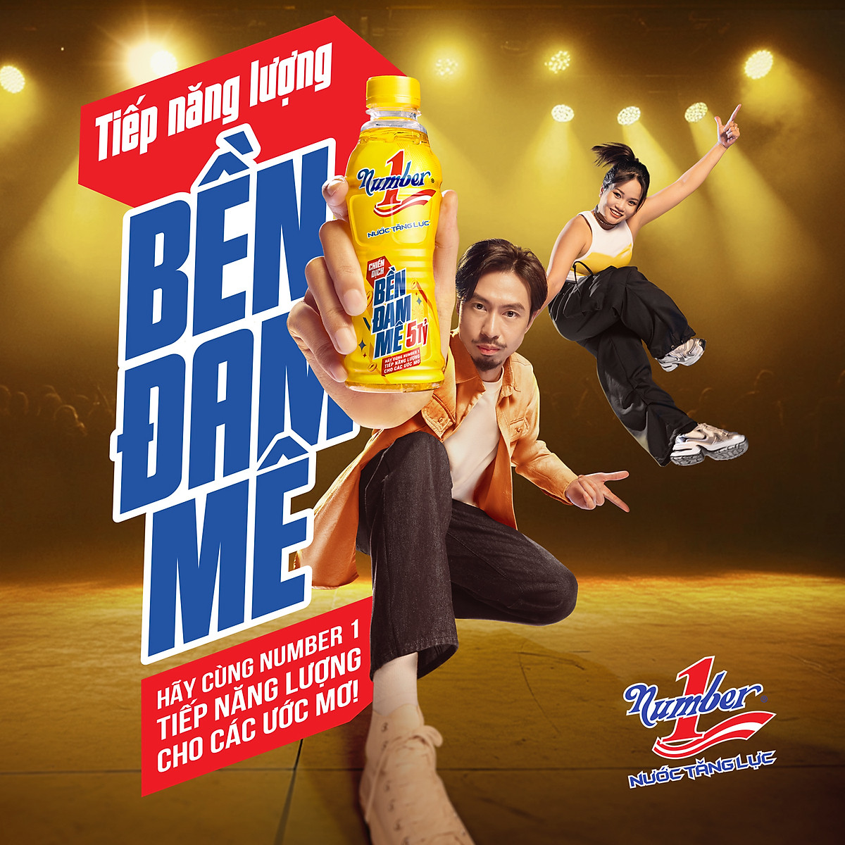Thùng 24 chai Nước tăng lực Number 1 chai PET 330 ml