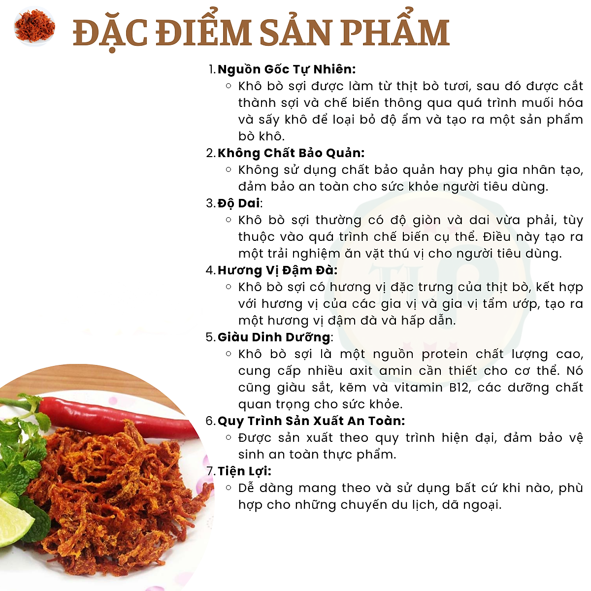 KHÔ BÒ XÉ SỢI TÂN LỘC PHÁT